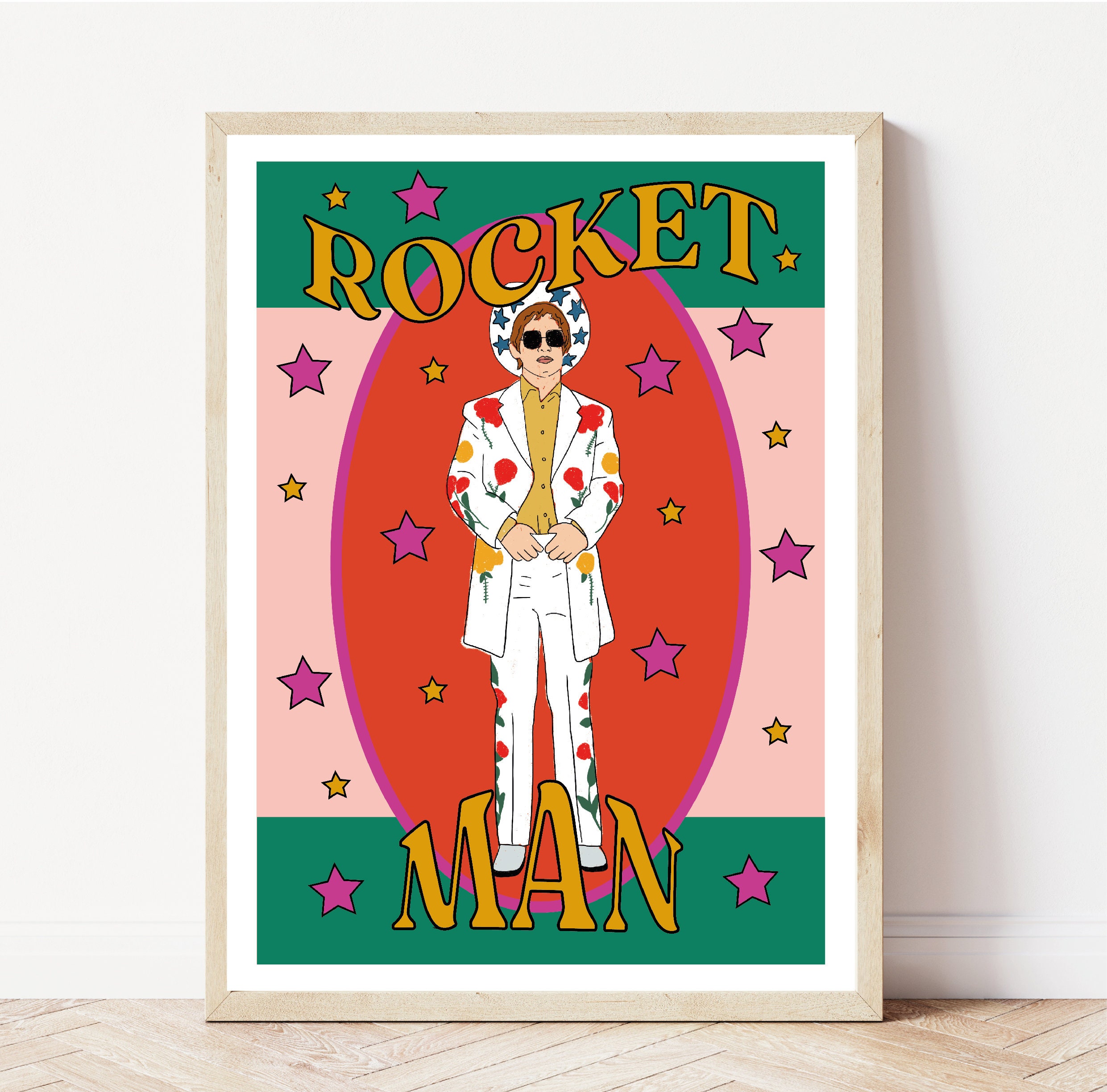 Rocket Man Elton Fans Poster