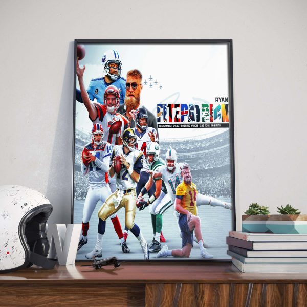 Ryan Fitzpatrick is Retiring From The NFL After 17 Seasons Home Decor Poster Canvas