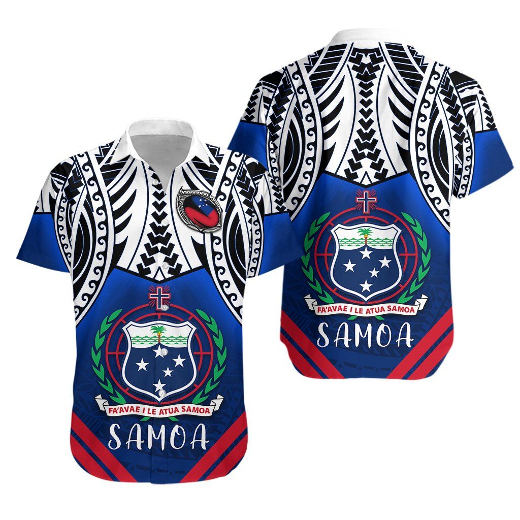 Samoa Rugby Hawaiian Shirt Th5