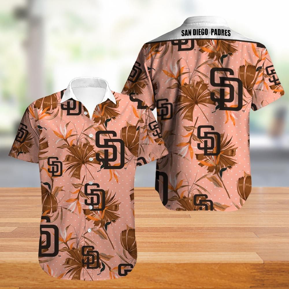 San Diego Padres MLB Men's Hockey Hawaiian Shirt San Diego Padres Summer Beach Shirt Hawaii Shirt