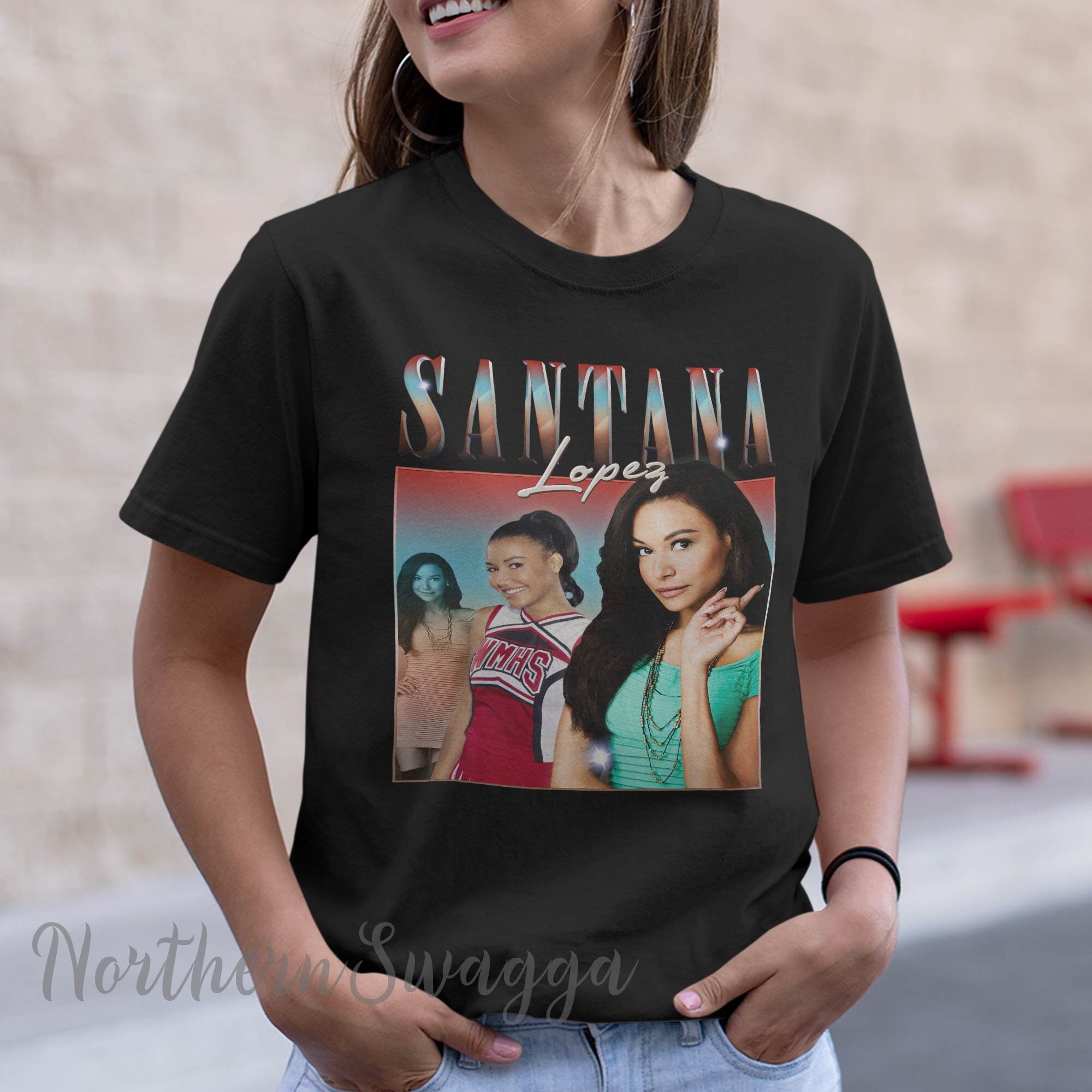 Santana lopez shirt cool fan art t-shirt 90s poster design retro style 95 tee