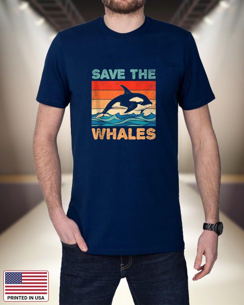 Save The Whales Retro Vintage Orca Whale Tank Top SROGg
