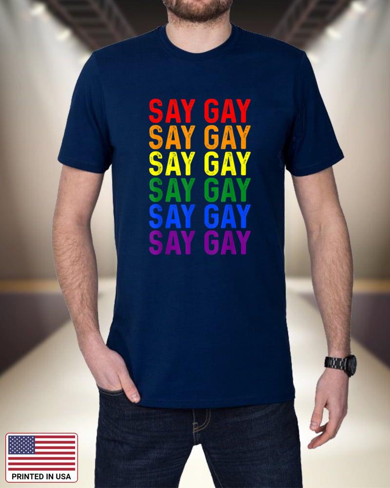 Say Gay We Say Gay Florida LGBT Pride Flag xA6da