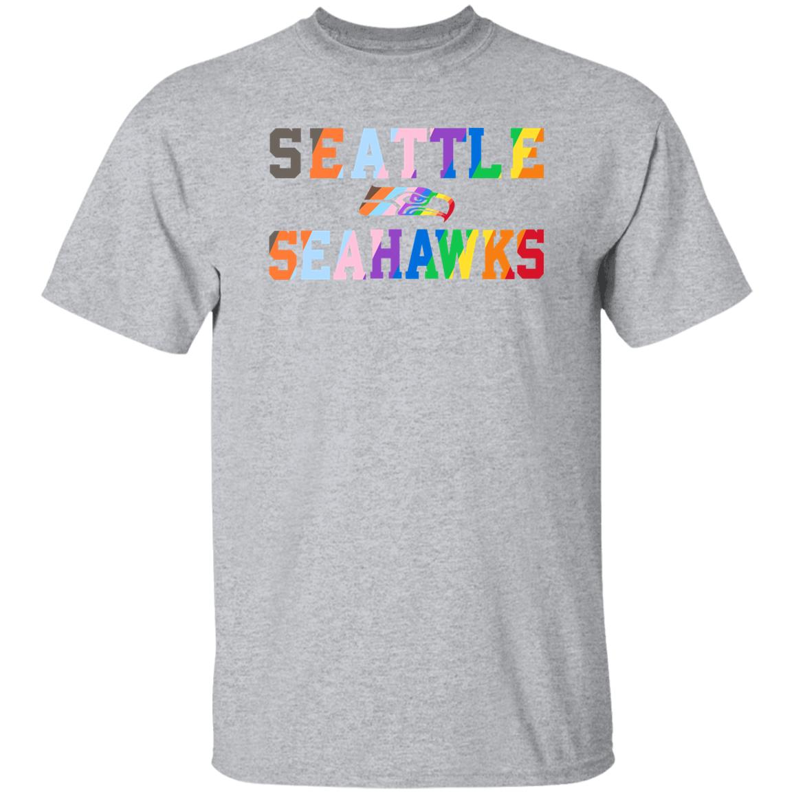 Seahawks Pro Shop Dareke Young Wearing Seattle Seahawks Pride Shirt Dareke Young