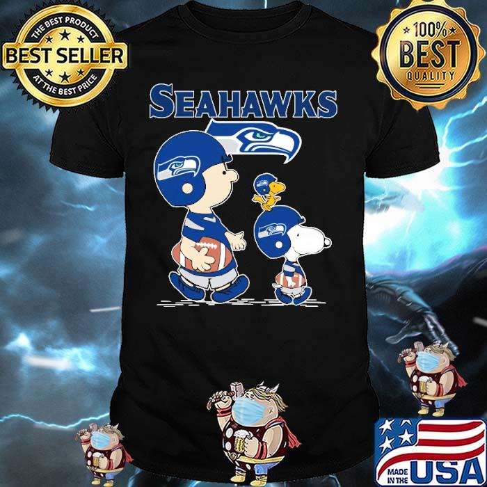 Seattle Seahawks let’s play Football together Snoopy NFL shirt