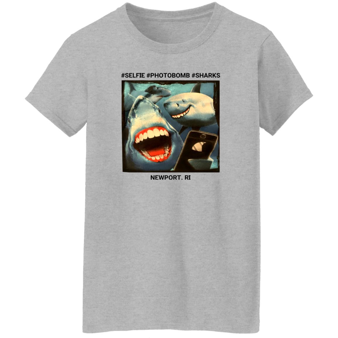 Selfie Photobomb Sharks Newport Shirt Myownnovember