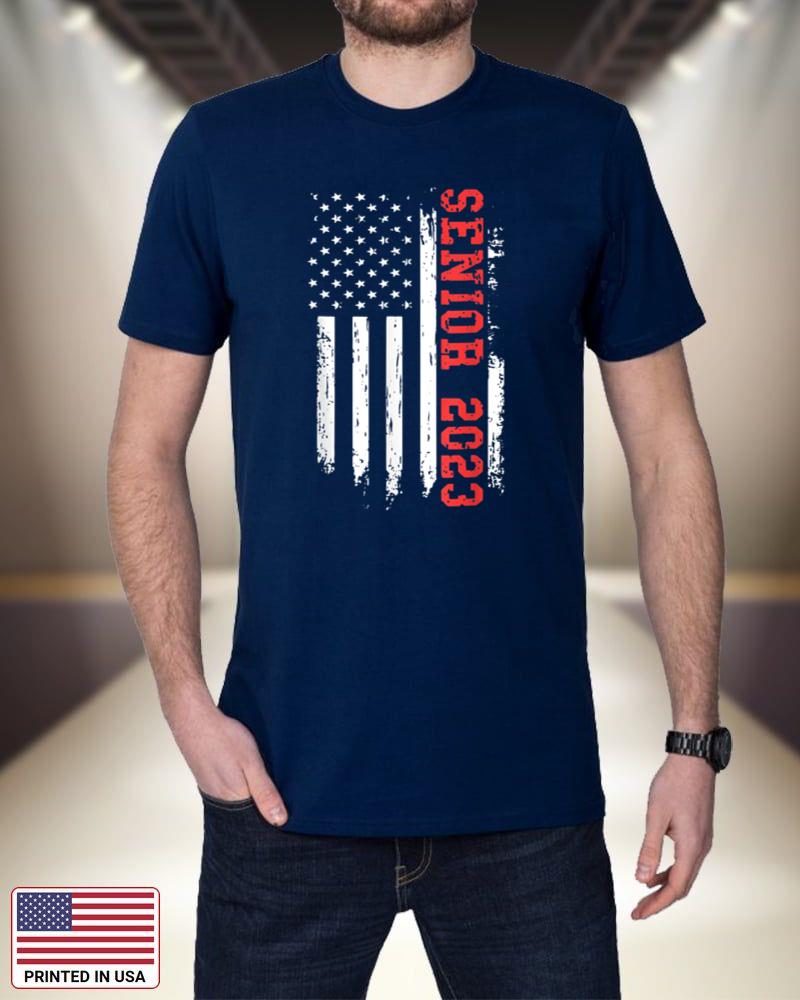 Senior 2023 American Flag Shirt USA Graduation Class Of 2023_1 qp7em