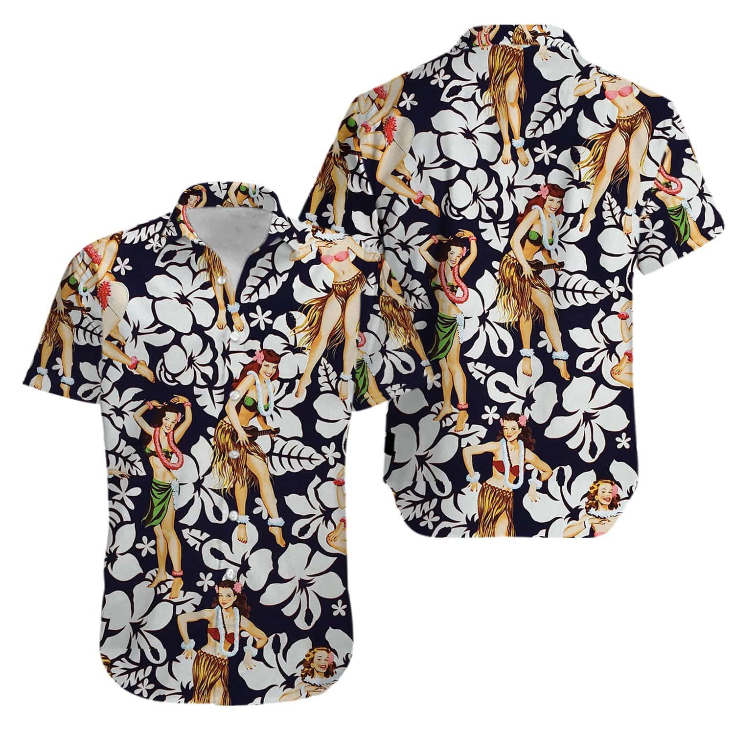 Sexy Girl Hula Tropical Hawaiian Shirts #KV
