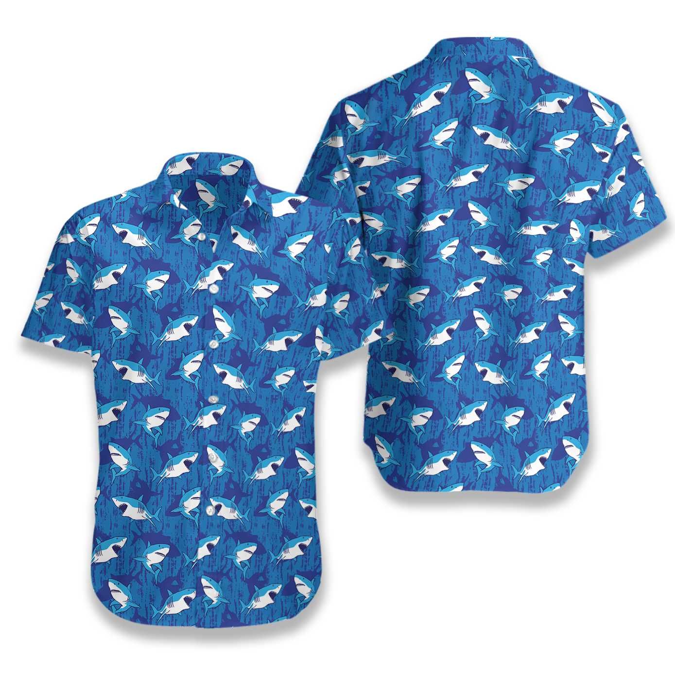 Shark Pattern 03 Ez01 2810 Hawaiian Shirt