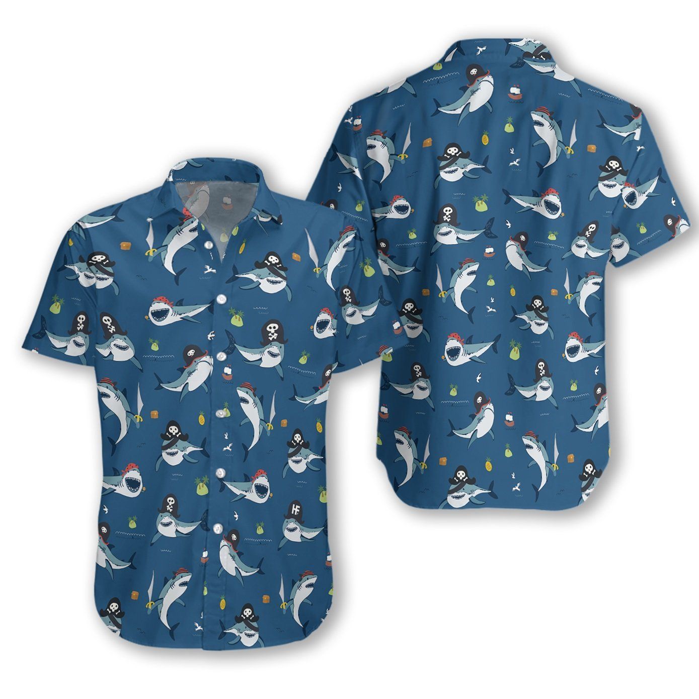 Shark Pirates Ez01 2810 Hawaiian Shirt