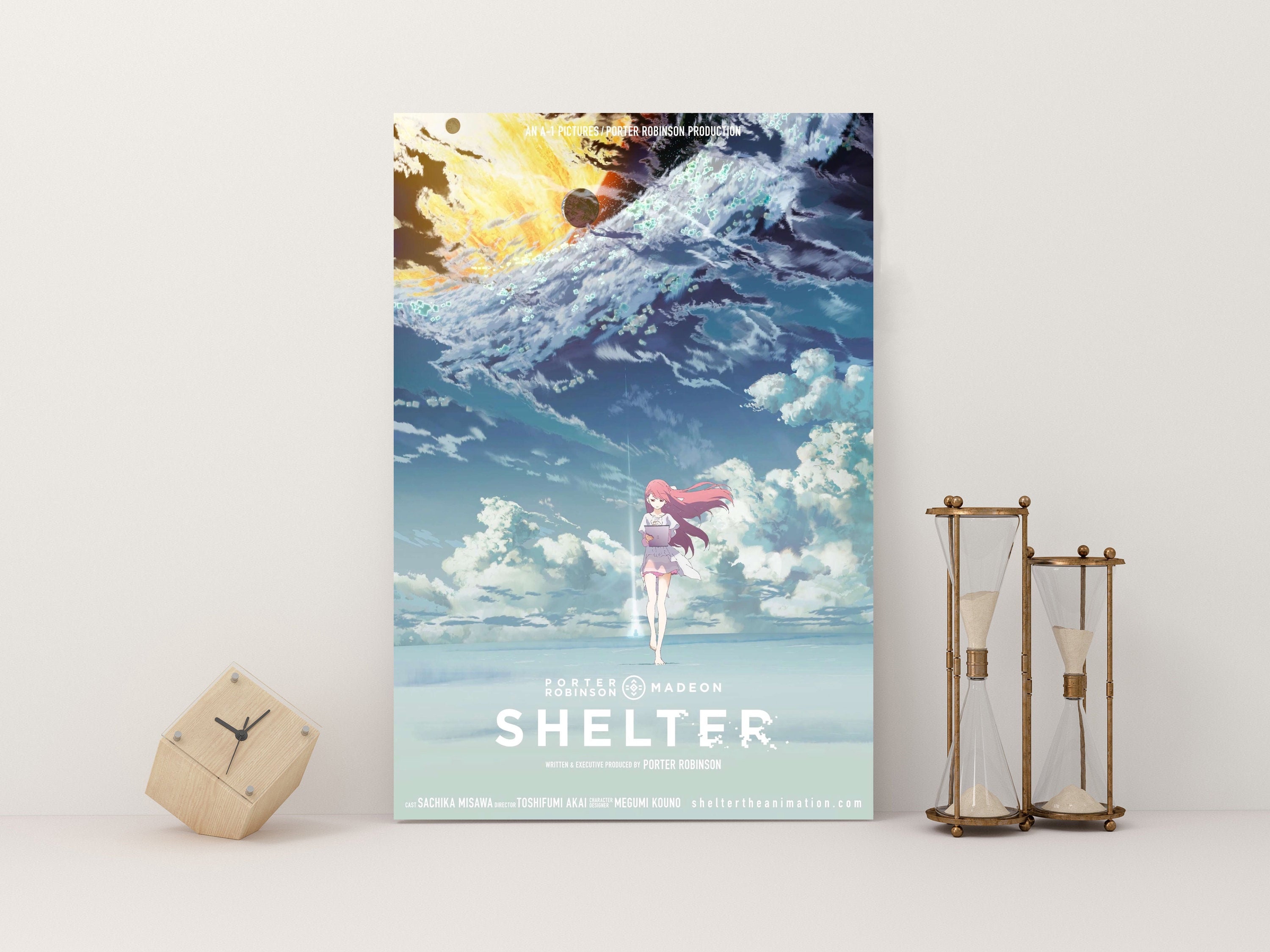 Shelter,anime poster,music poster,anime music,TV anime poster,Canvas poster