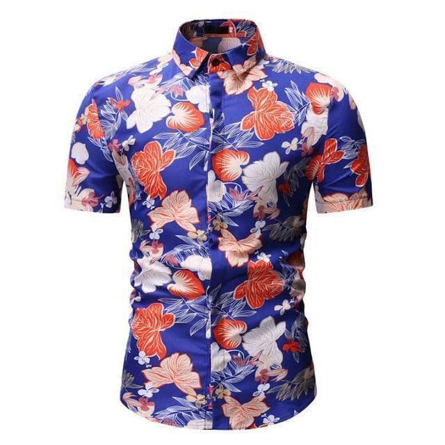 Shirt-mens Tropical Shirt, Casual Hawaiian Shirt