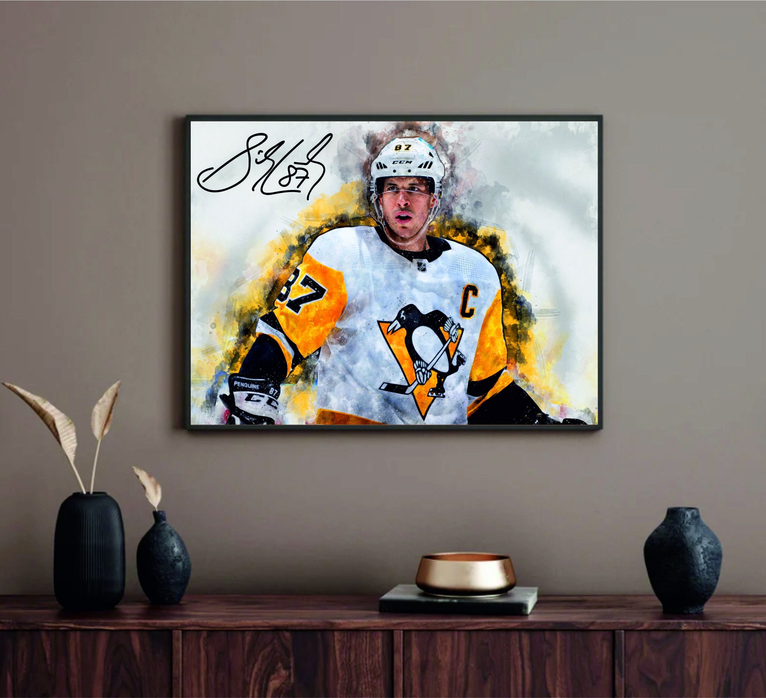 Sidney Crosby, Sidney Crosby Fan Gift, Hockey Wall Art, Hockey Fan Gift, Sidney Crosby Poster, Hockey Fan Present