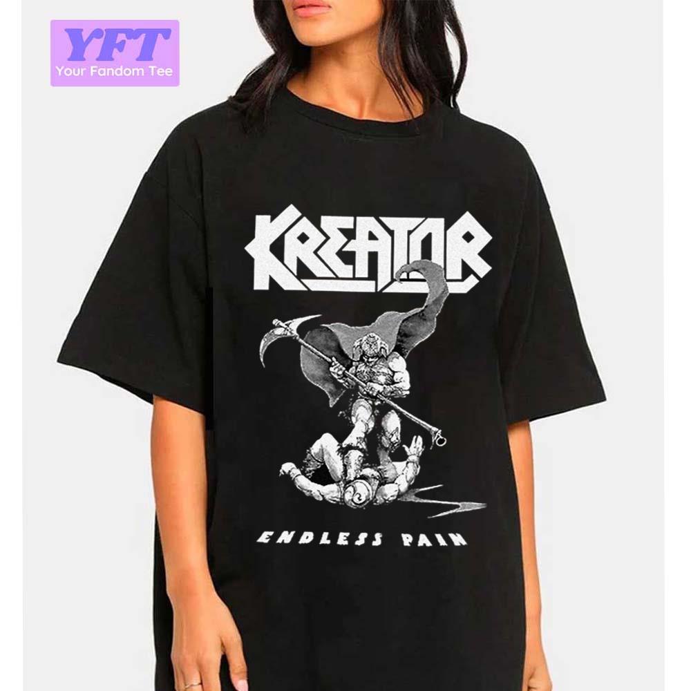 Skull Band Kreator Retro Rock Band Unisex T-Shirt