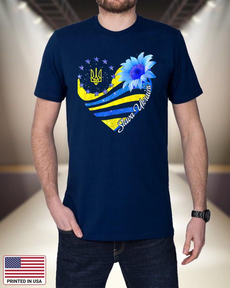 Slava Ukraini Sunflower Ukrainian Flag I Stand With Ukraine EHy8X