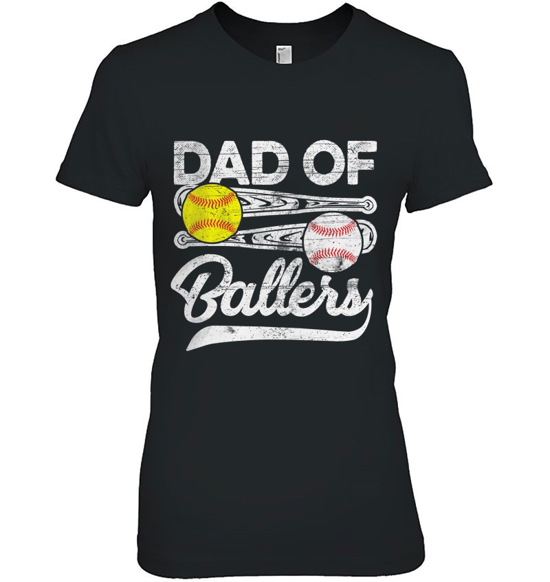 Softball Dad Shirt Dad Of Ballers Fathers Day Gifts Baseball