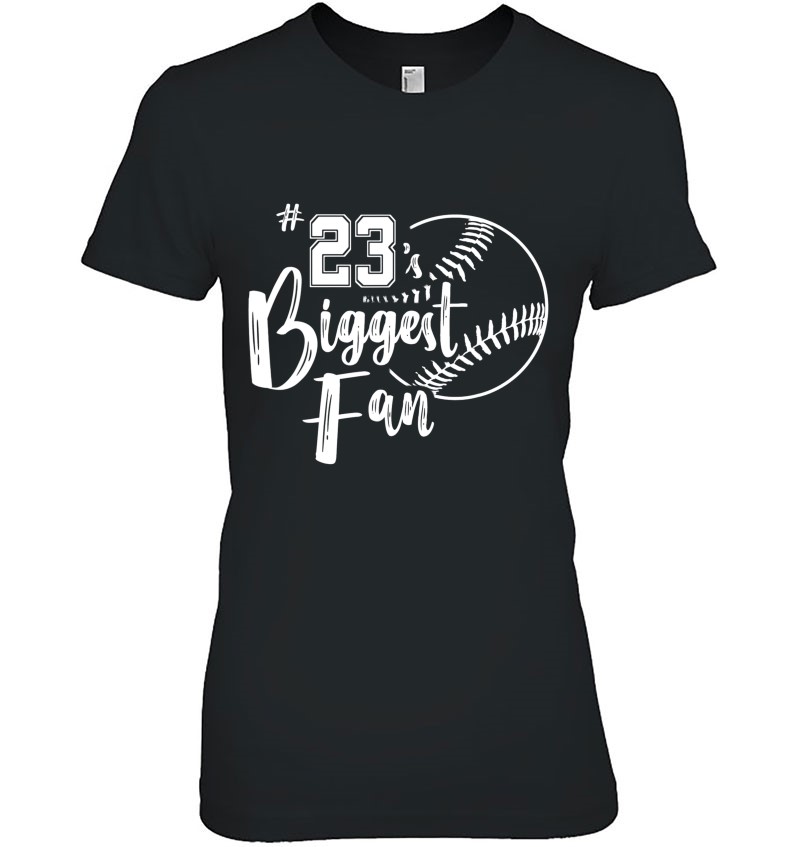 Softball Dad Shirt Three 23 Biggest Fan Dad Sister