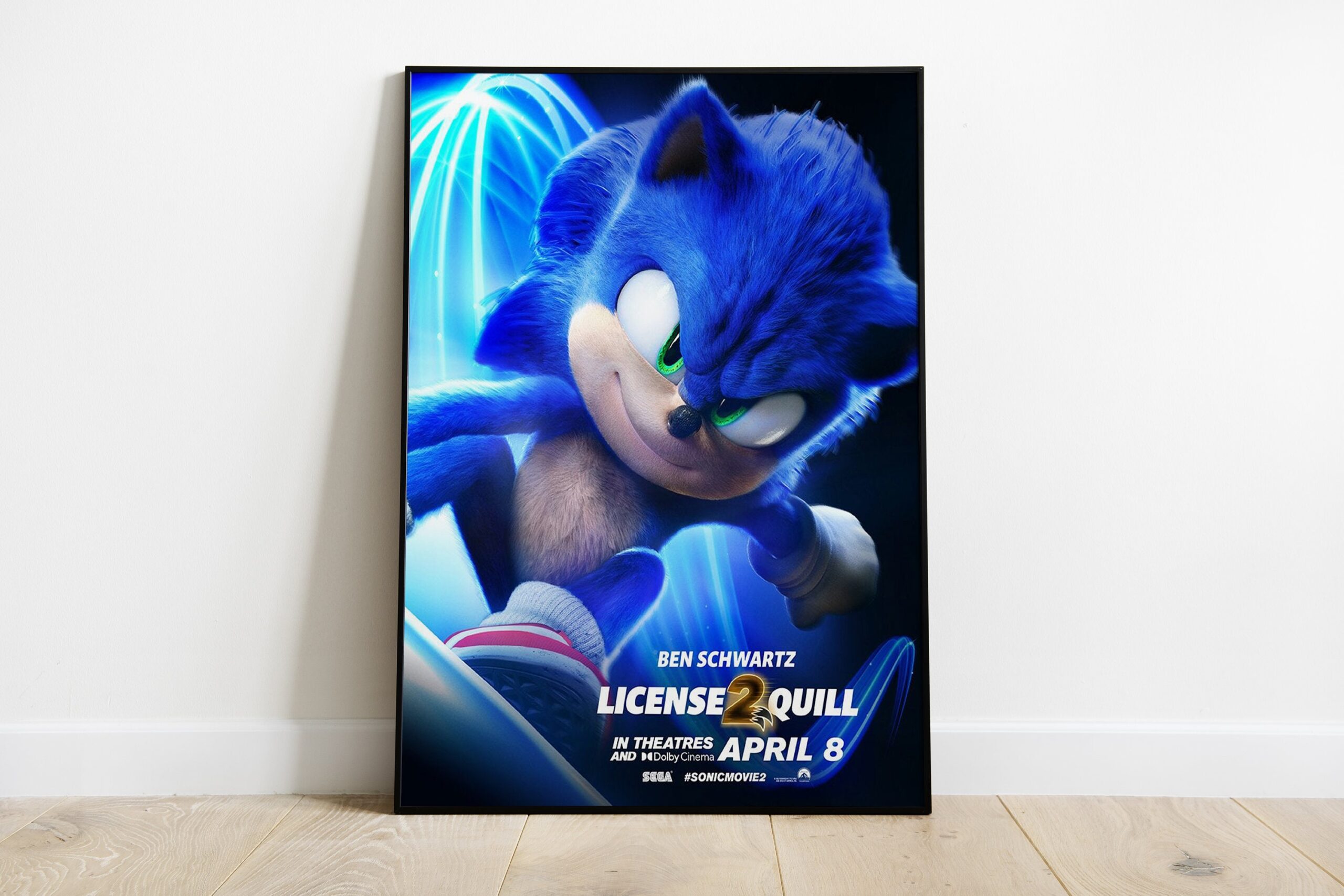 Sonic The Hedgedog 2 Movie Character Poster