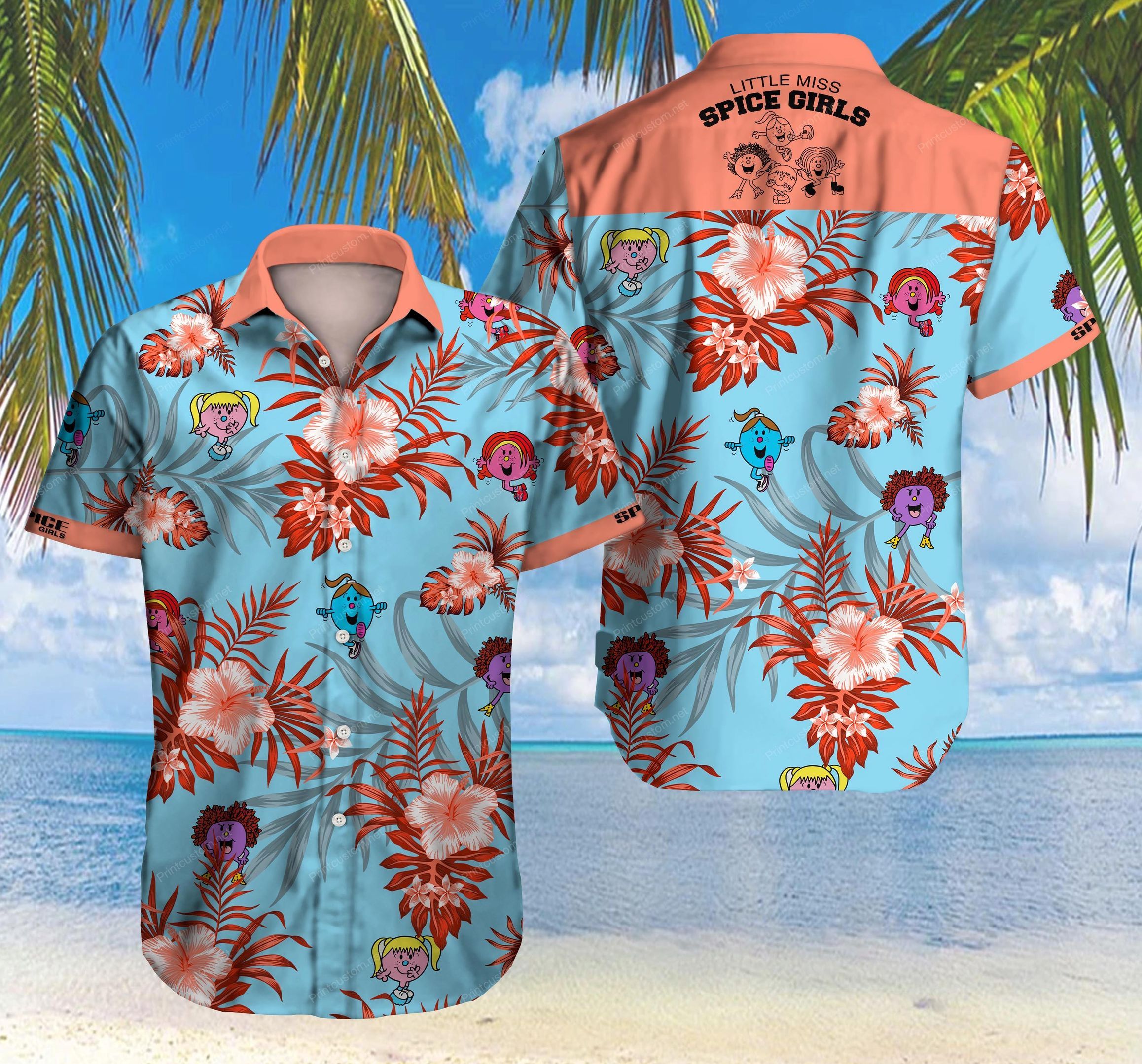Spice Girls Hawaii Shirt Ver 6 Summer Button Up Shirt For Men Beach Wear Short Sleeve Hawaii Shirt