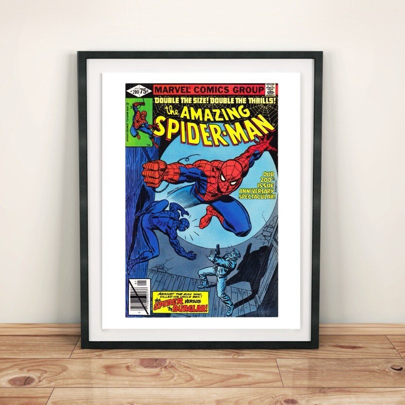 Spiderman comics cover Marvel Poster Walt Disney kids room poster Disney Spider Man Poster-1