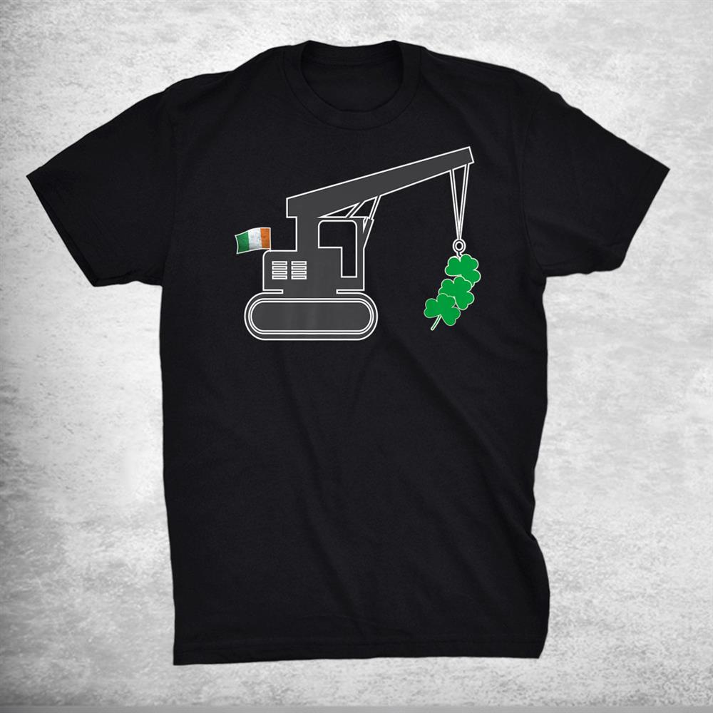 St Patricks Day Funny Irish American Flag Shamrocks Shirt