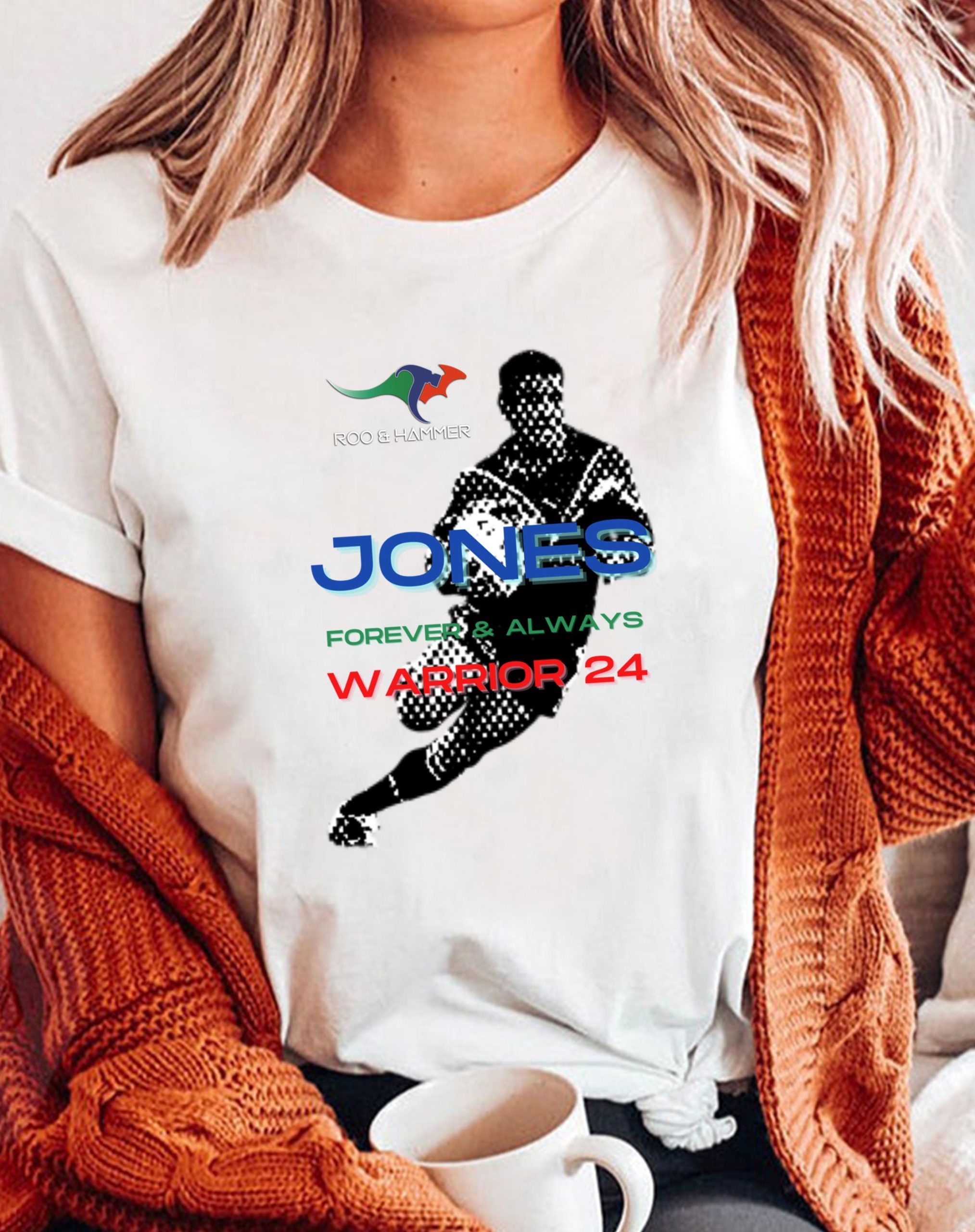 Stacey Jones Forever And Always Warrior 24 Halftone Unisex T-Shirt