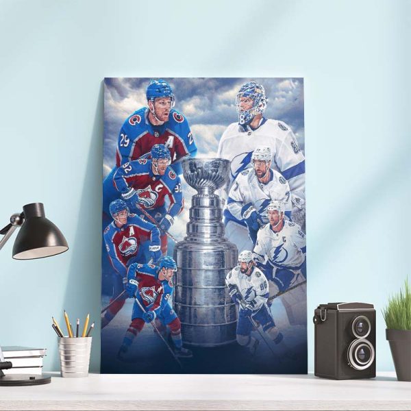 Stanley Cup Final 2022 Avalanche vs Lightning Poster Canvas