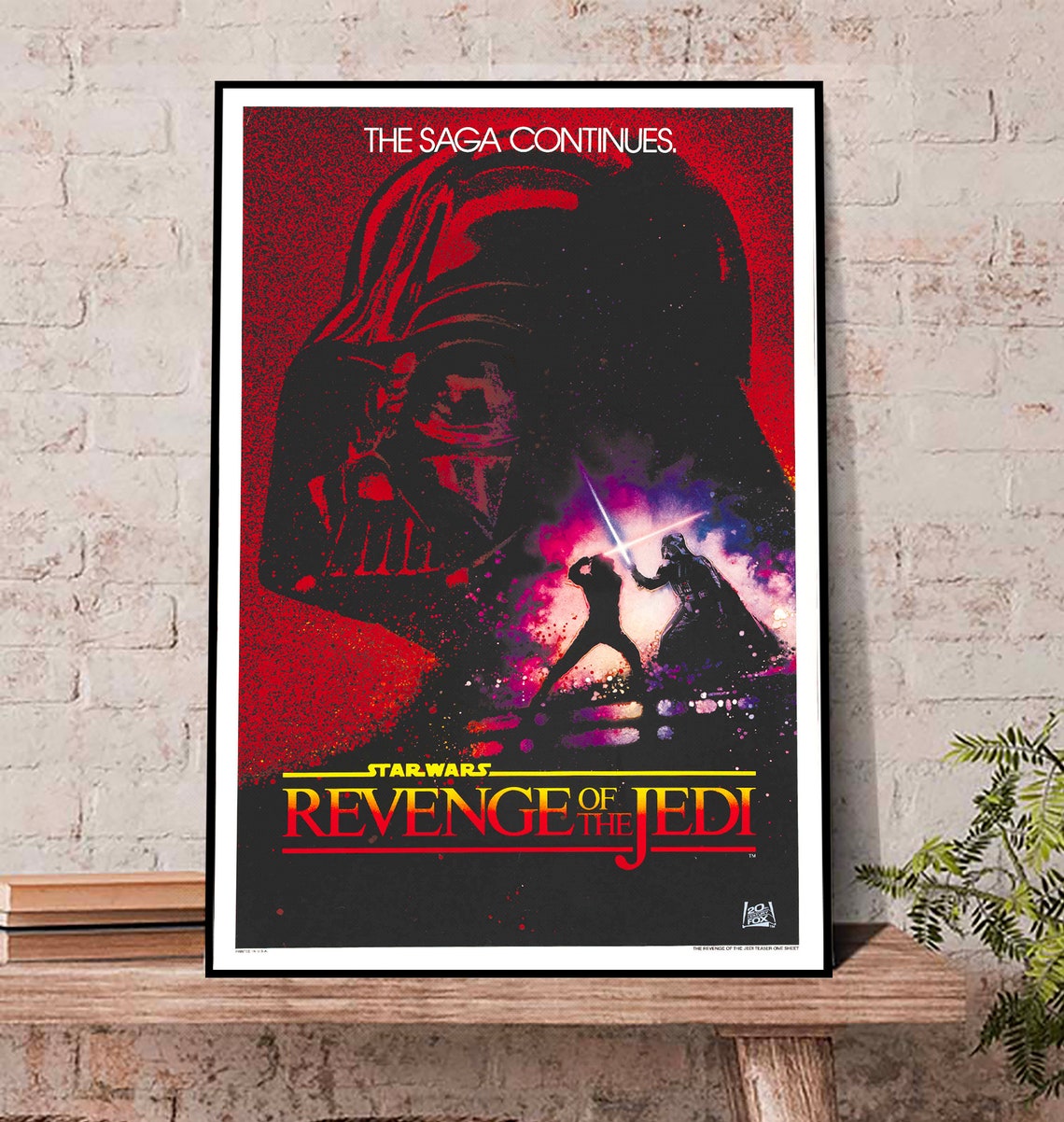Star Wars revenge of the jedi Canvas Poster, Star Wars Vintage Poster, Star Wars Poster gift with  inches