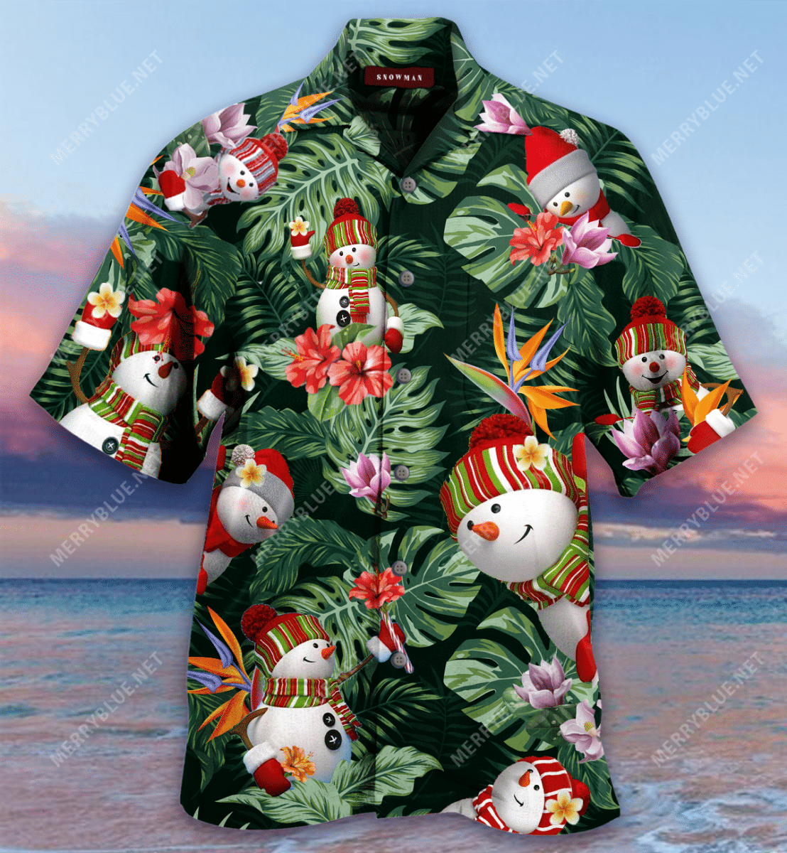 Stay Cool Snowman Unisex Hawaiian Shirt