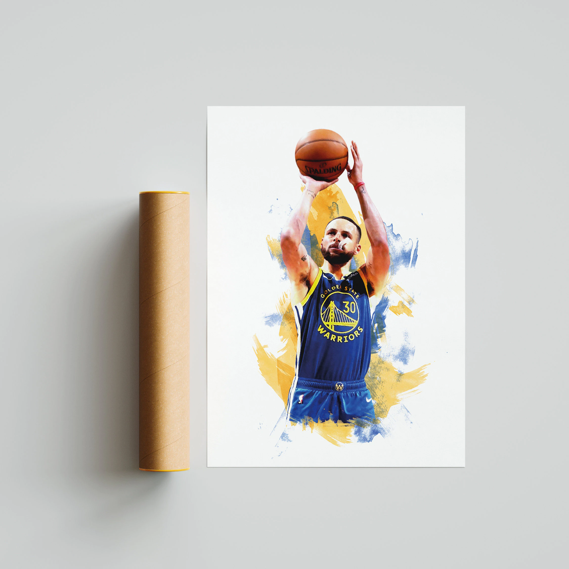 Steph Curry - Golden State Warriors - Poster - Print