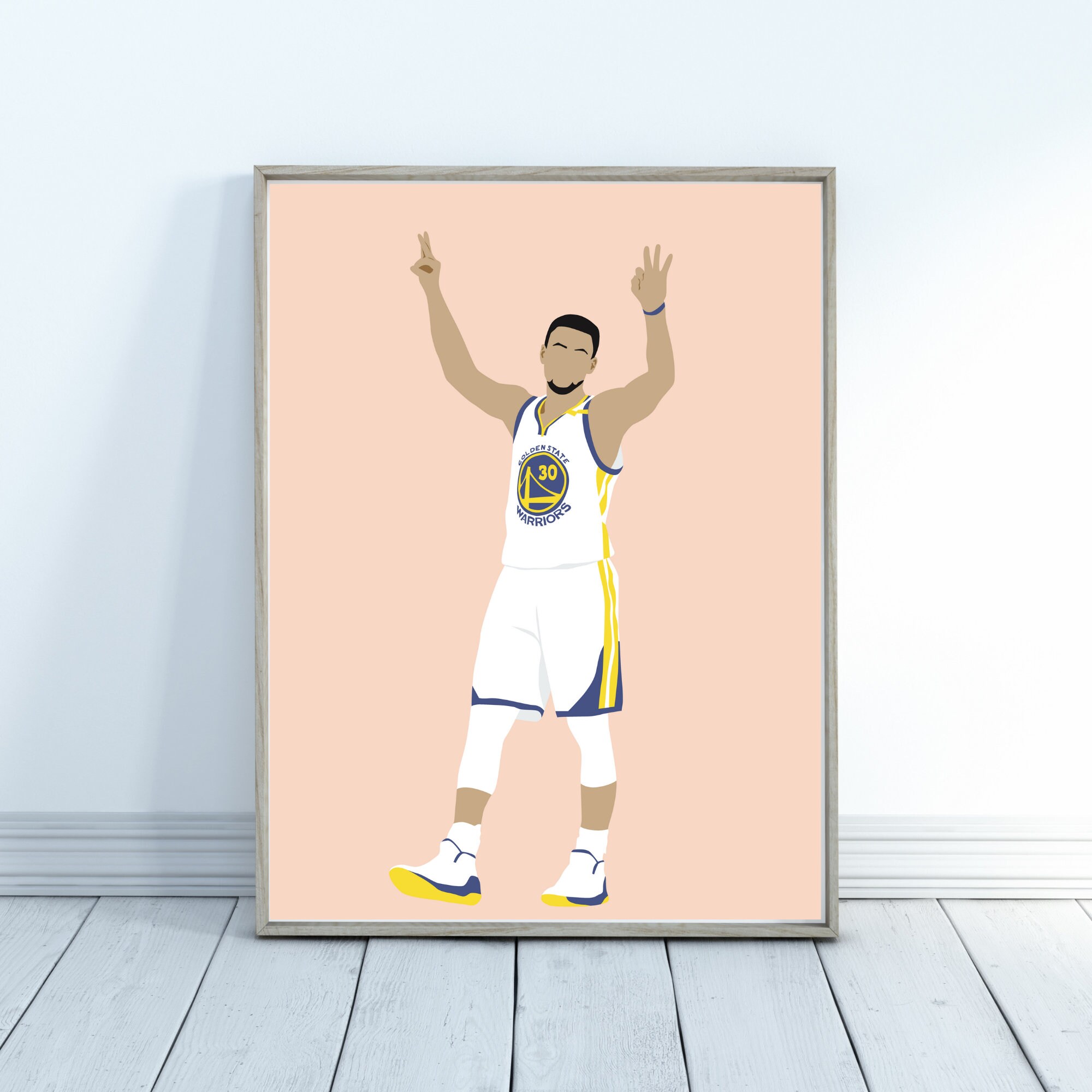 Steph Curry Three Poster - Basketball Posters - Basketball Prints - NBA Poster - Steph Curry Print - Basketball Gifts