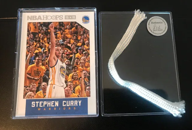 Stephen Curry Game Used Net Piece!  Golden State Warriors Actual piece of net from NBA Game- Awesome Steph Curry Memorabilia