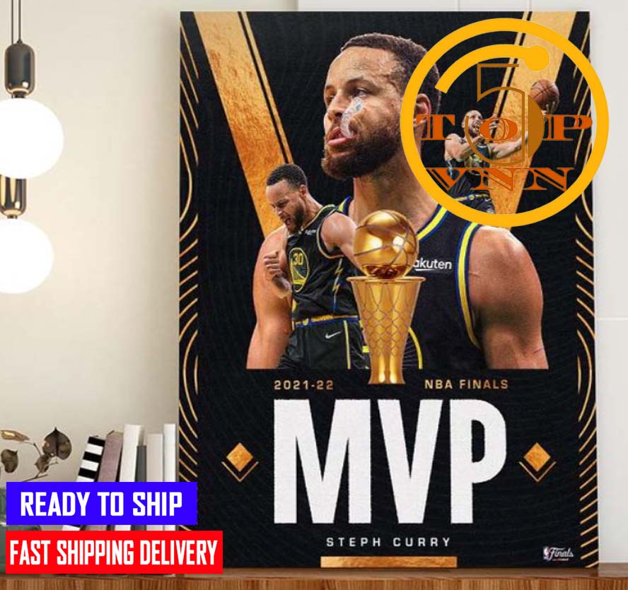 Stephen Curry is 2021 2022 MVP NBA Finals Poster Canvas Home Decor