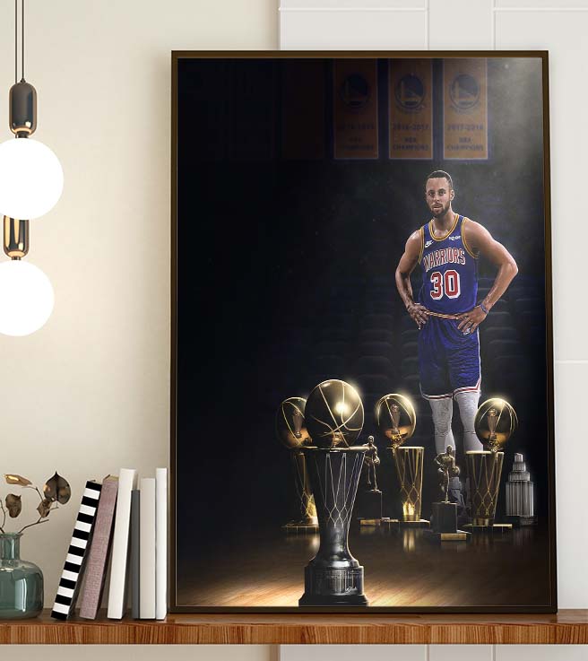 Stephen Curry Western Conference Finals MVP Wall Decor Poster Canvas