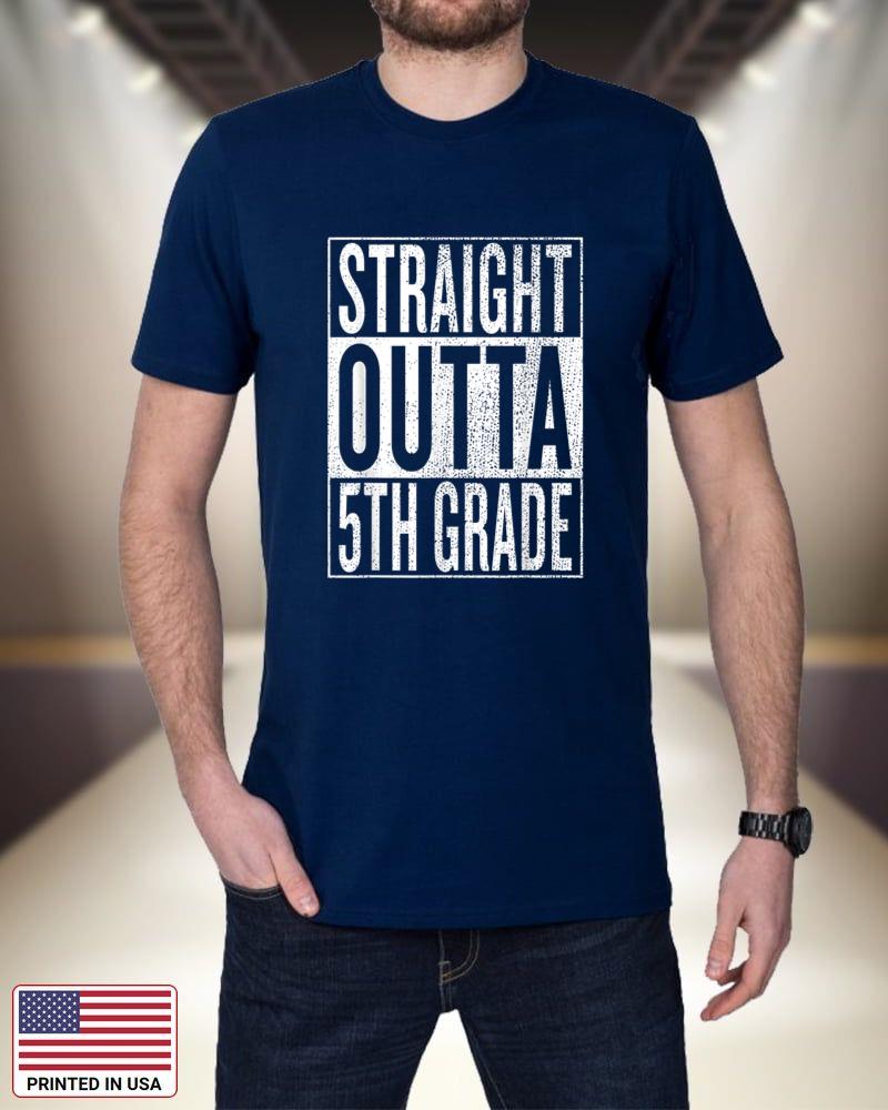 Straight Outta 5th Grade Great Graduation Gift Shirt opu9Q