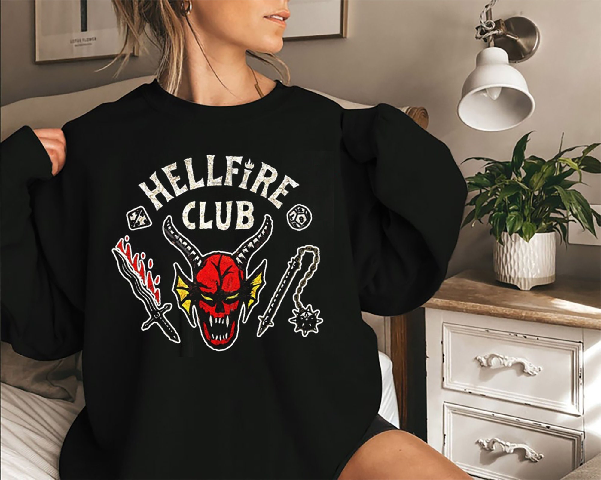 Stranger Things 4 Hellfire Club T Shirt Sweatshirt
