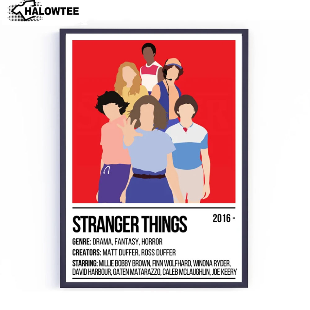Stranger Things Season 4 Stranger Things Poster Canvas Wall Decor ...