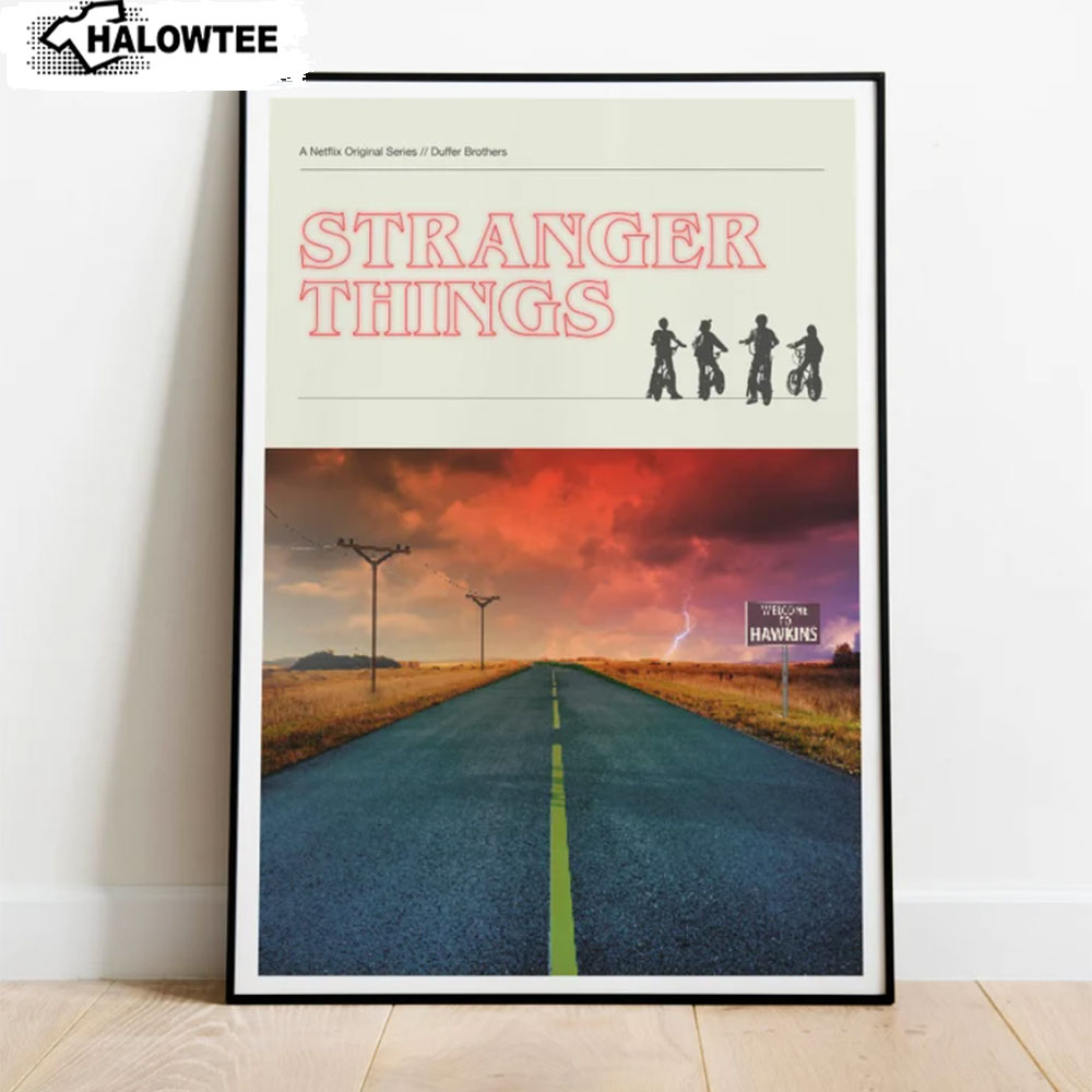 Stranger Things Season 4 Stranger Things Poster Canvas Wall Decor Gift For Fan