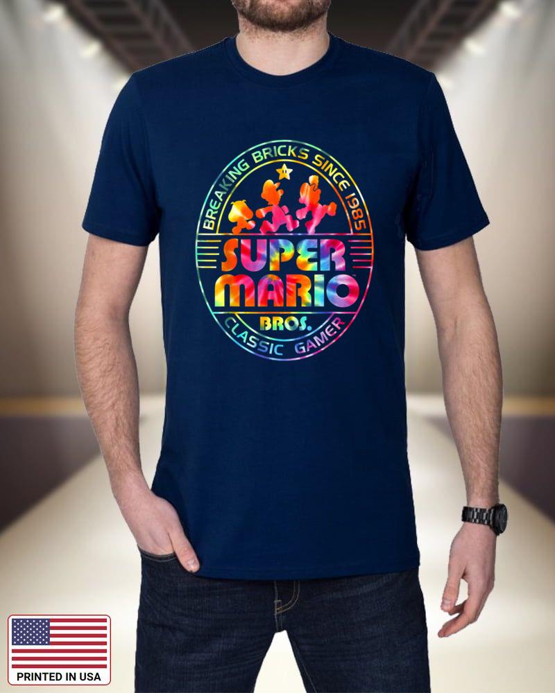 Super Mario Brick Break 85 Tie Dye Logo Graphic T-Shirt jWtby