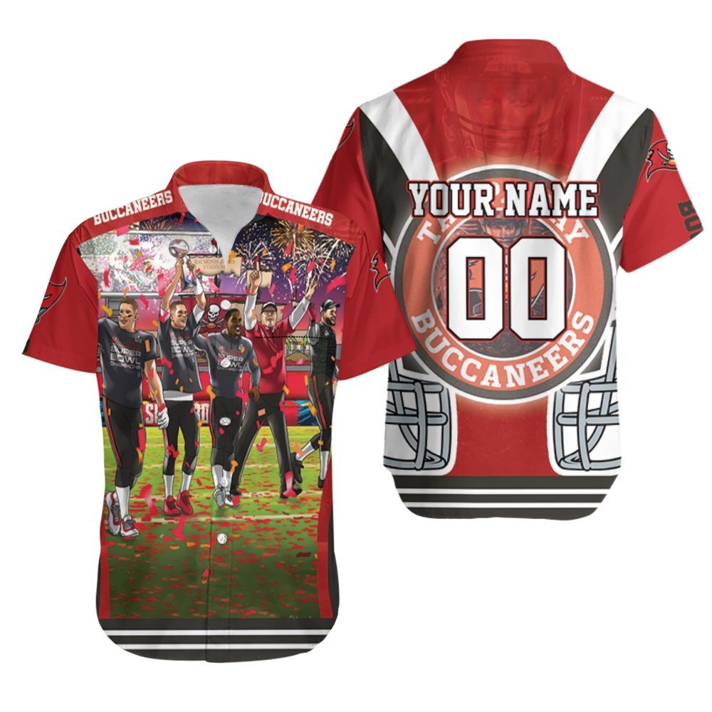 Tampa Bay Buccaneers 2021 Super Bowl Champions Personalized Hawaiian Shirt