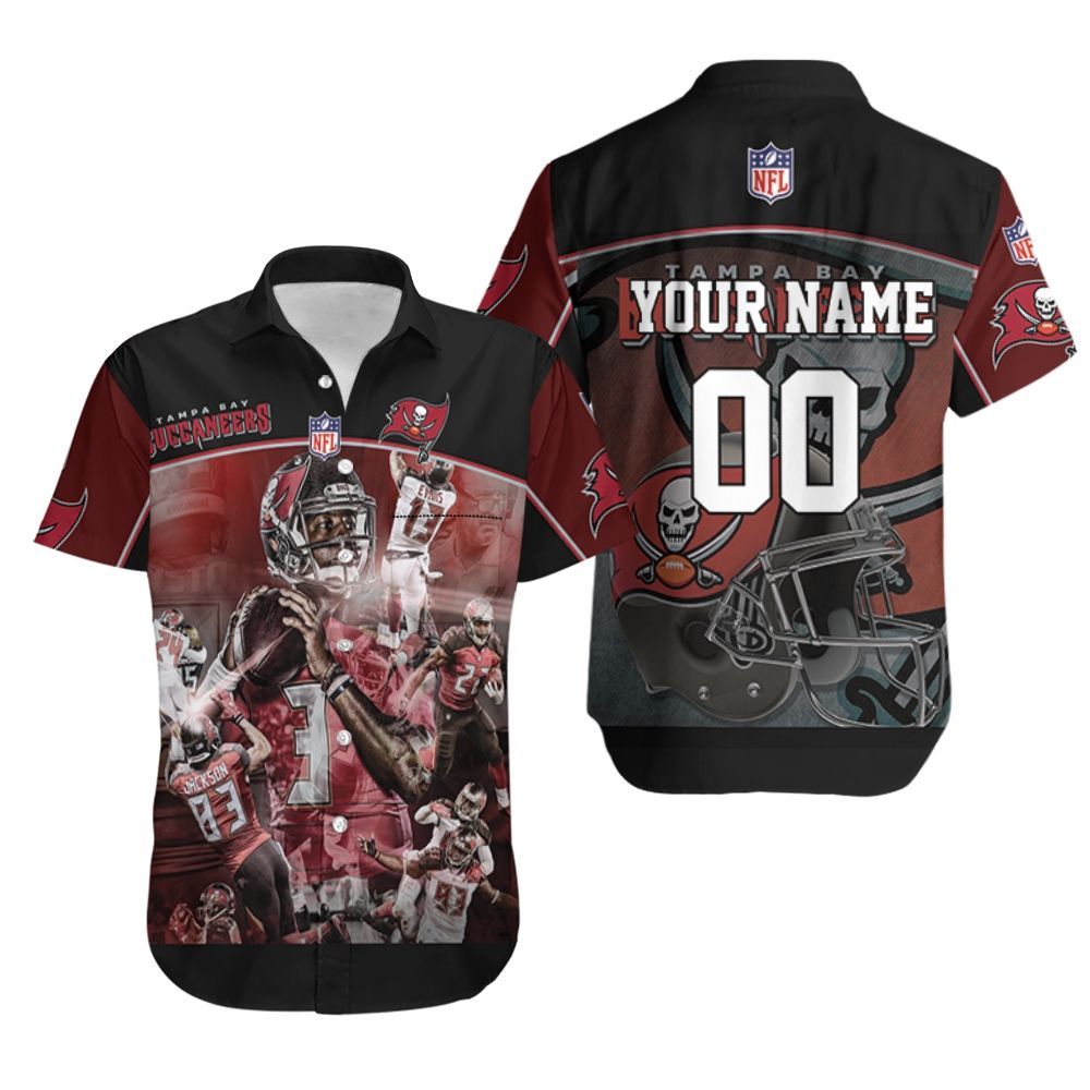 Tampa Bay Buccaneers Flag Nfc South Champions Super Bowl 2021 Personalized Hawaiian Shirt