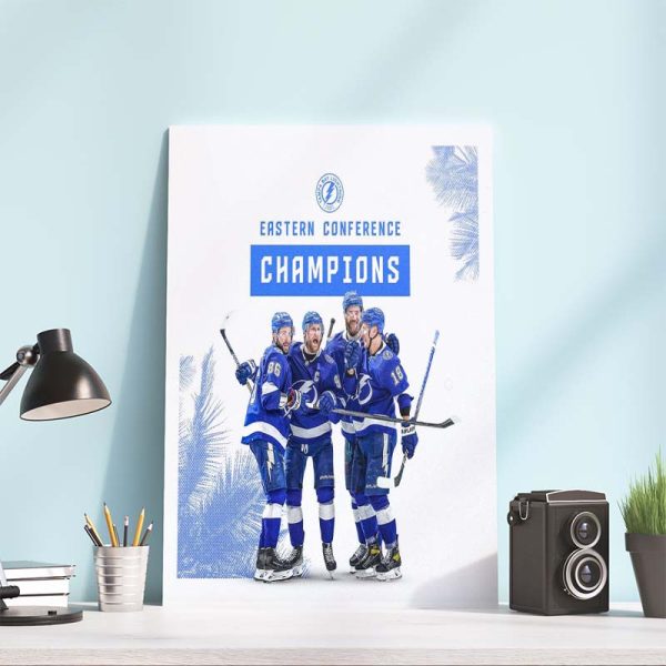 Tampa Bay Lightning Eastern Conference Champions 2022 Poster Canvas