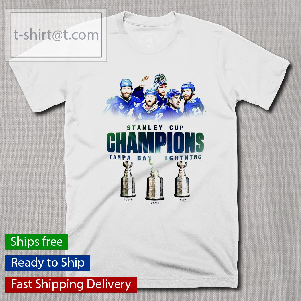 Tampa Bay Lightning Stanley Cup Champions Three Times shirt