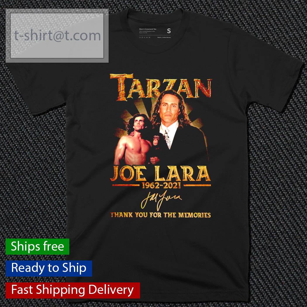 Tarzan Joe Lara 1962-2021 signature shirt
