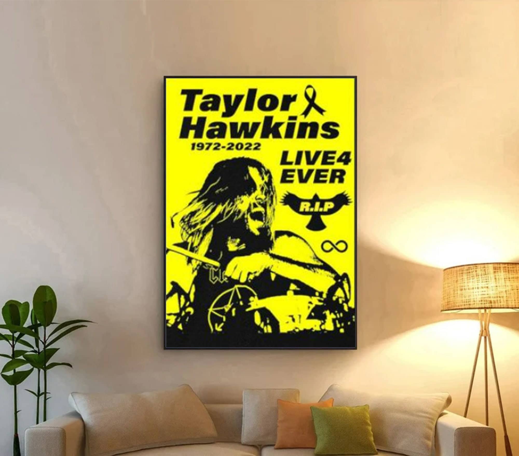 Taylor Hawkins Thank You For The Memories No Framed Poster