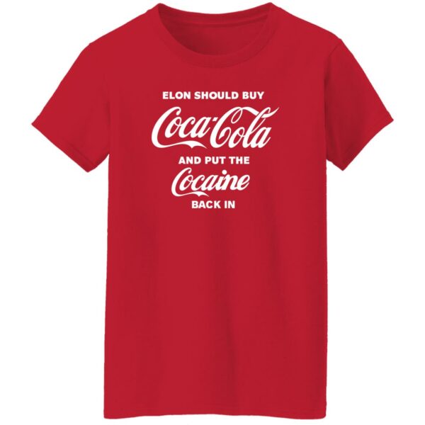 Tees That Go Hard Elon Should Buy Coca Cola And Put Cocaine Back In Shirt