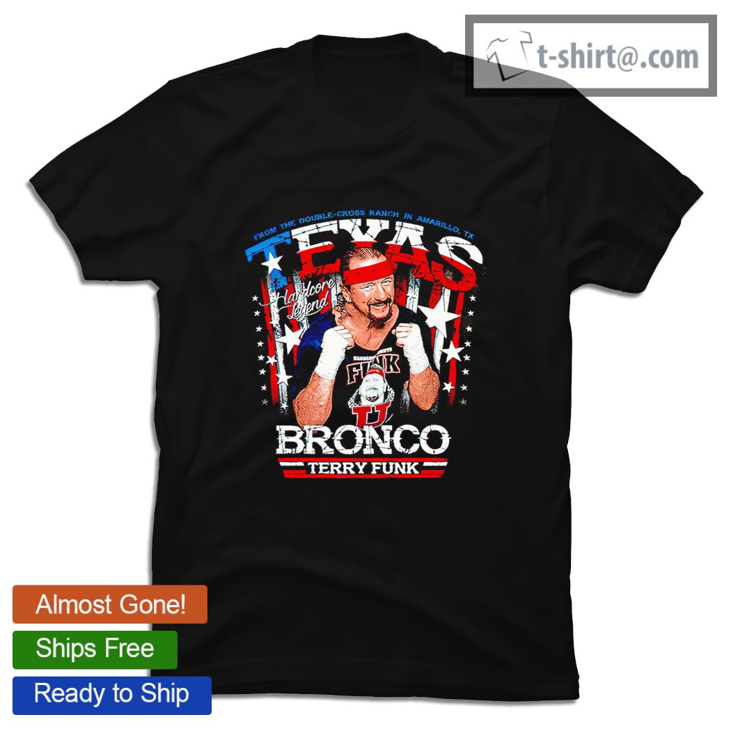 Terry Funk Texas Bronco Funk U hardcore legend American flag shirt