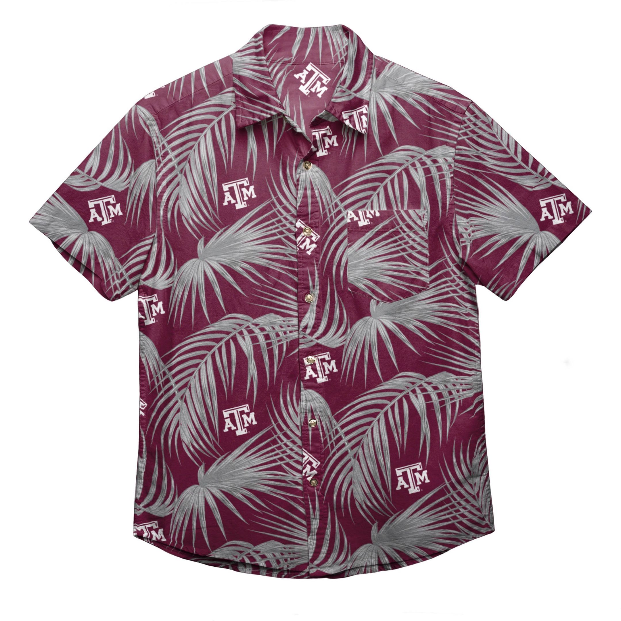 Texas A&m Aggies Ncaa Mens Hawaiian Button Up Shirt