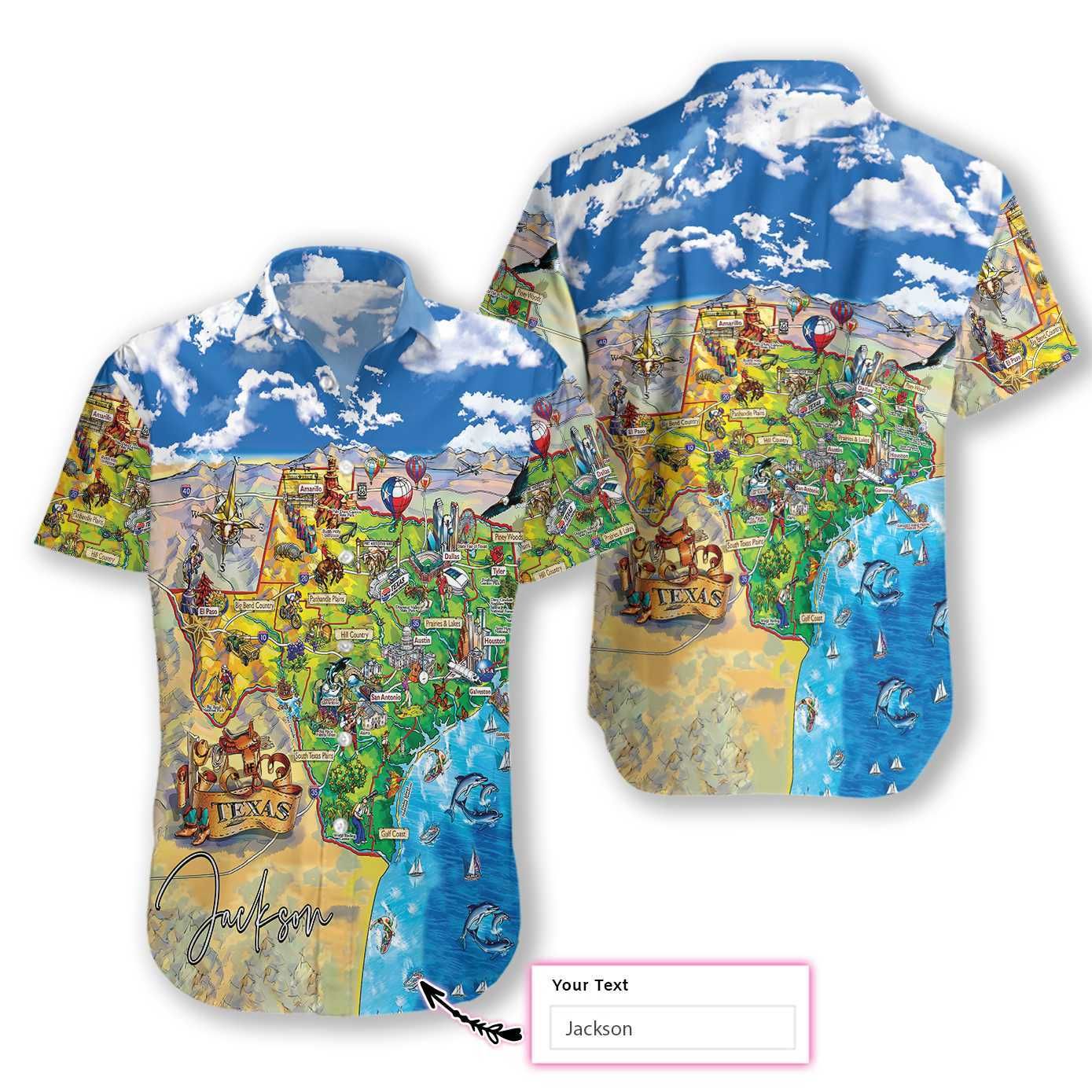 Texas Travel Ez15 1911 Custom Hawaiian Shirt Big And Tall Hawaiian Shirts