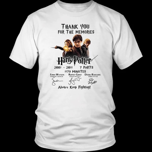 Thank You for The Memories Harry Potter Always Keep Fighting T Shirt